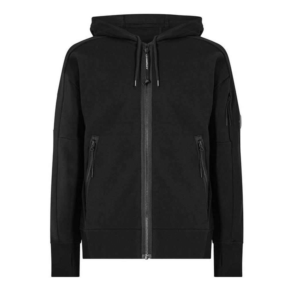 CP Company Goggle Lens Hoodie - Black